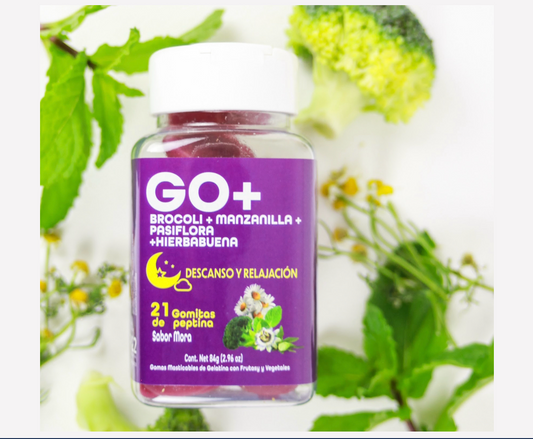GO+ Gomitas Brocoli - Manzanilla - Pasiflora - Hierbabuena