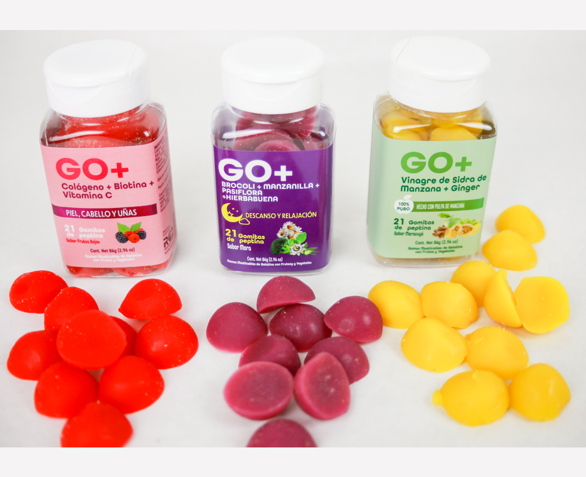 GO+ Gomitas Vinagre Manzana + Ginger
