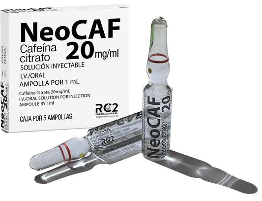 NeoCAF Cafeína Citrato 20mg/ml Ampolla