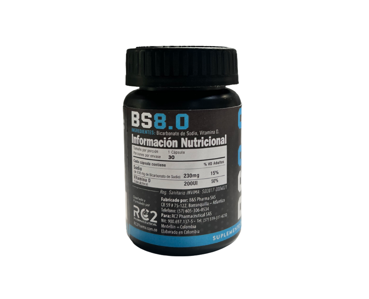 BS 8.0 x 30 Caps Neutralizador Acidosis Láctica