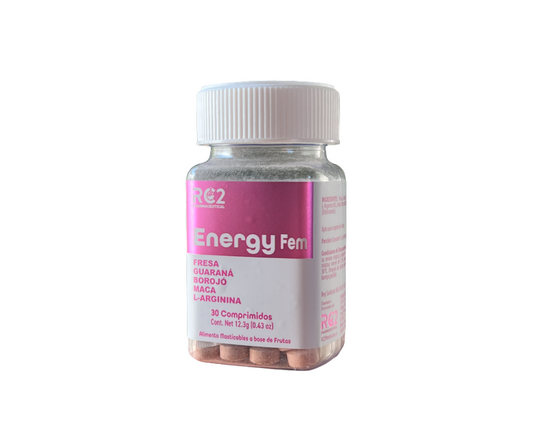 Rose Energy FEM Fresa, Borojó, Maca, Guaraná y L-Arginina